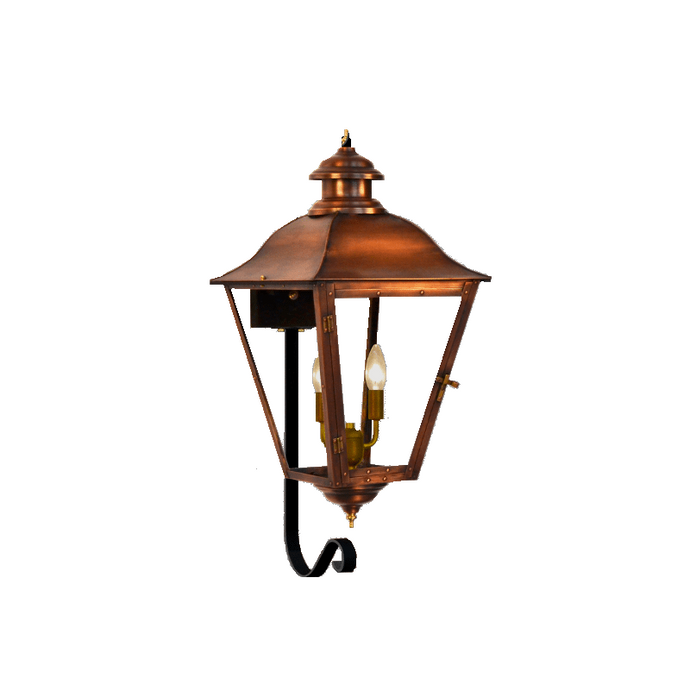 coppersmith state street gaslight with bottom farm hook