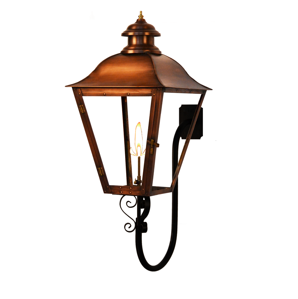 coppersmith s-scroll gooseneck state street gaslight